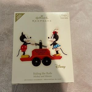 Riding the Rails : Minnie and MickeyHallmark ornament
